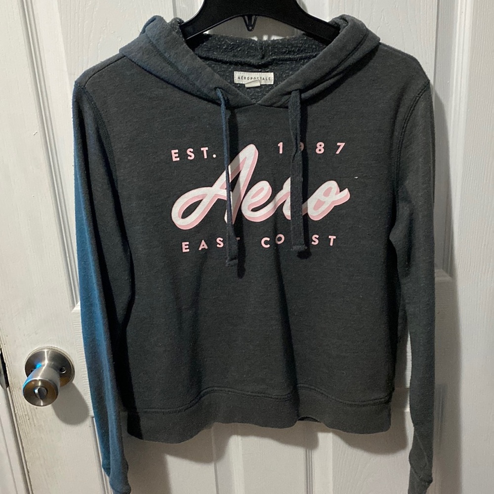 this is a hoodie crop from Aero in a size M
